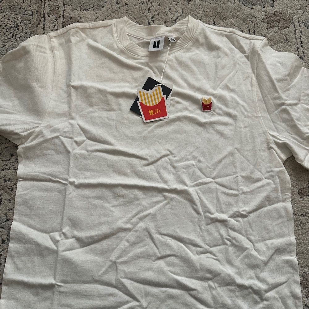 BTS x McDonalds Sealed T-Shirt with Canvas Pouch